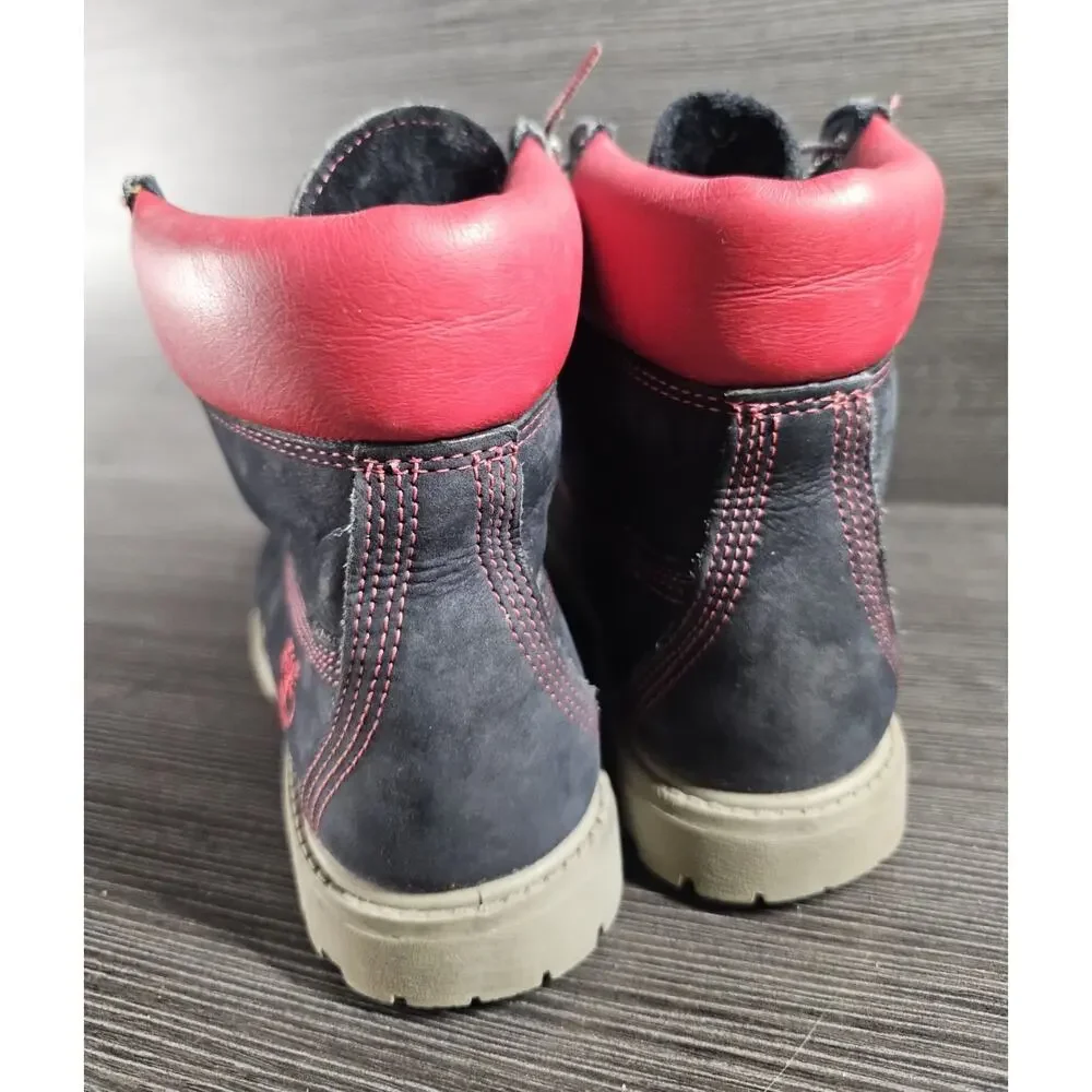 Timberland 6 inch Premium Boots DJT Trump Embroidered Mens 8 Lace Up